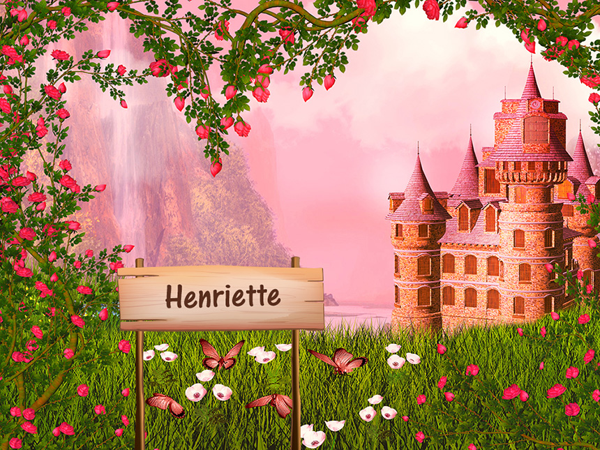 Personalisierbare Fototapete Prinzessinnenschloss