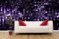 Preview: Vlies-Fototapete violettes Muster als Design auf dunklem Hintergrund