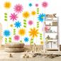Preview: Vlies-Fototapete blühende Blumen als Illustration für Kinderzimmer