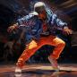 Preview: Vlies-Fototapete – Breakdancer KI-generiert