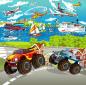 Preview: Jungstapete mit Monster Trucks aus Vlies für Ihr Kinderzimmer