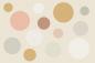 Preview: Fototapete mit Kreisen in Naturfarben
