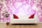 Preview: Fototapete Pinker Sternenhintergrund