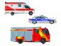 Preview: Kinderzimmer-Wandtattoo mit Rettungsfahrzeugen und Polizei