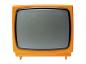 Preview: Wandaufkleber Fernseher Retro-Design in Orange