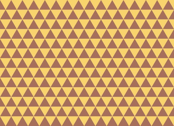 Designtapete mit Rautenmuster in Braun und Orange