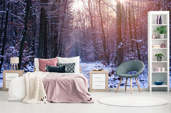 Fototapete Winterwald