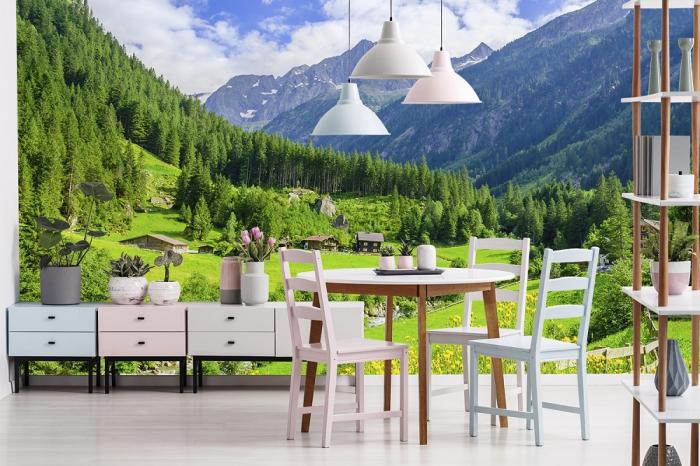 Fototapete Zillertal in Österreich