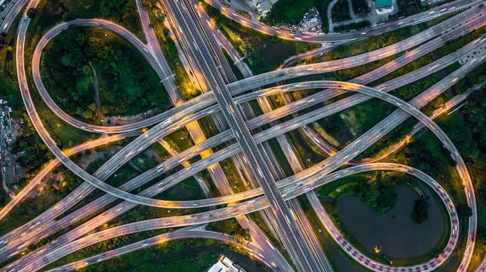 Fototapete Bangkok Autobahn