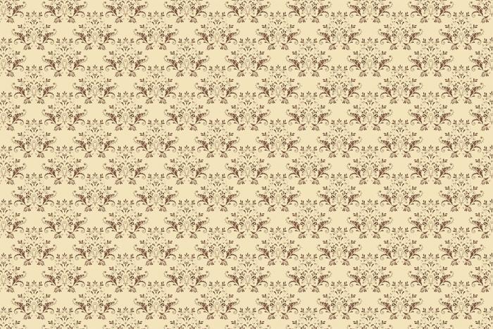 Mustertapete Barock Ornamente