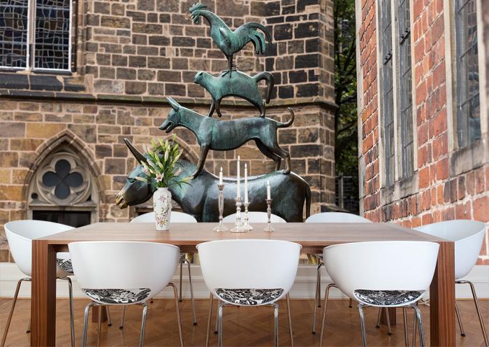 Fototapete Statue der Bremer Stadtmusikanten