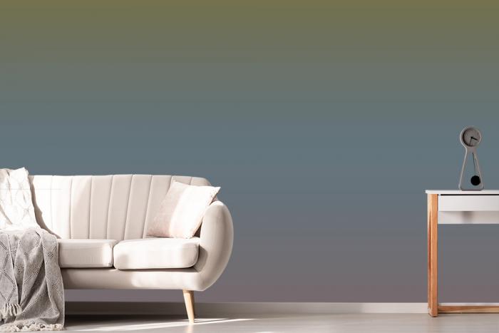 Fototapete Farbverlauf in den Naturfarben Grün, Blau und Lila