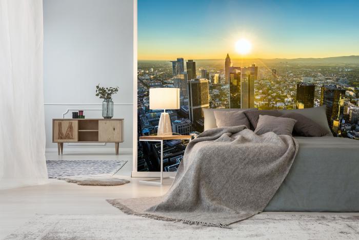 Fototapete Frankfurt Luftaufnahme