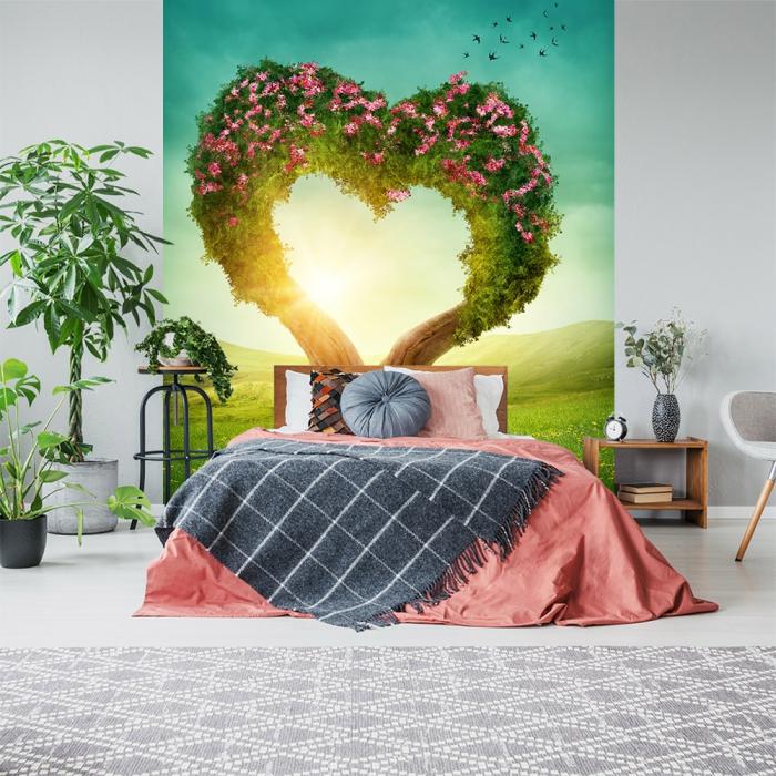 Fototapete Herzbaum