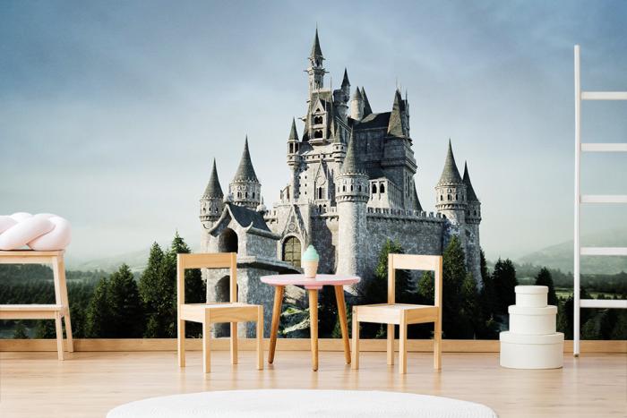 Fantasy Fototapete Märchenschloss für Ihr Kinderzimmer