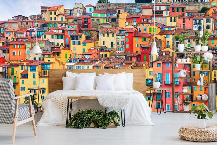 Fototapete Stadt Menton an der Riviera in Frankreich