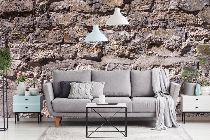 Fototapete Steinmauer