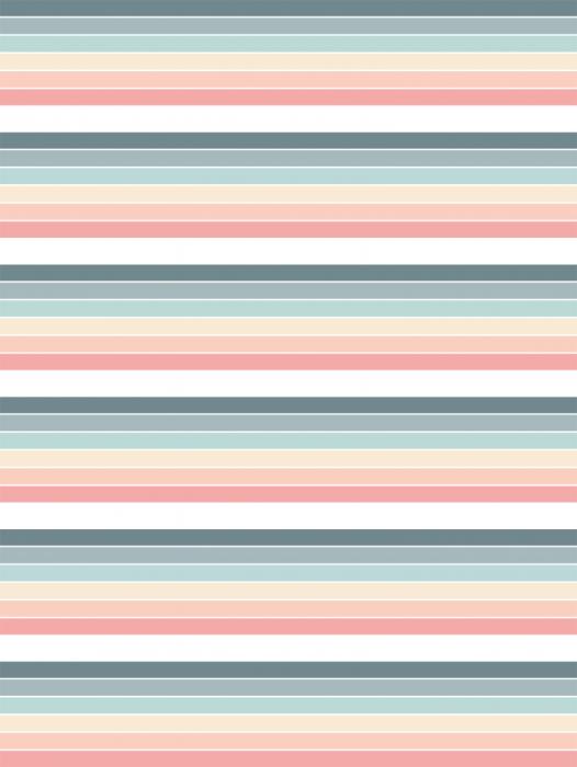 Streifentapete im Hochformat mit bunten Streifen in Pastell