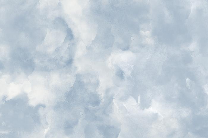 Fototapete im blauen Aquarell-Look aus hochwertigem Vlies