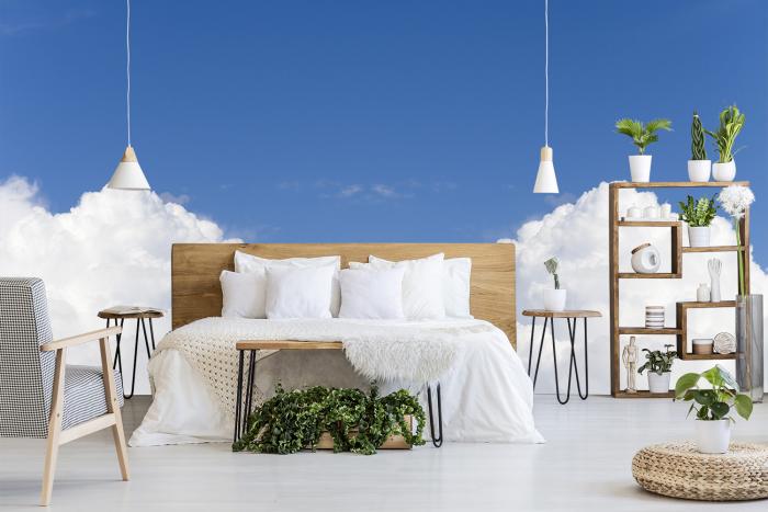 Fototapete weiße Wolken am Himmel