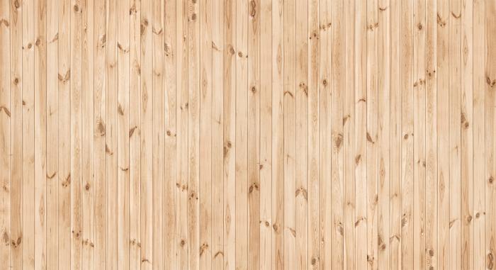 Küchenrückwand mit Holzleisten im natürlicher Holzoptik