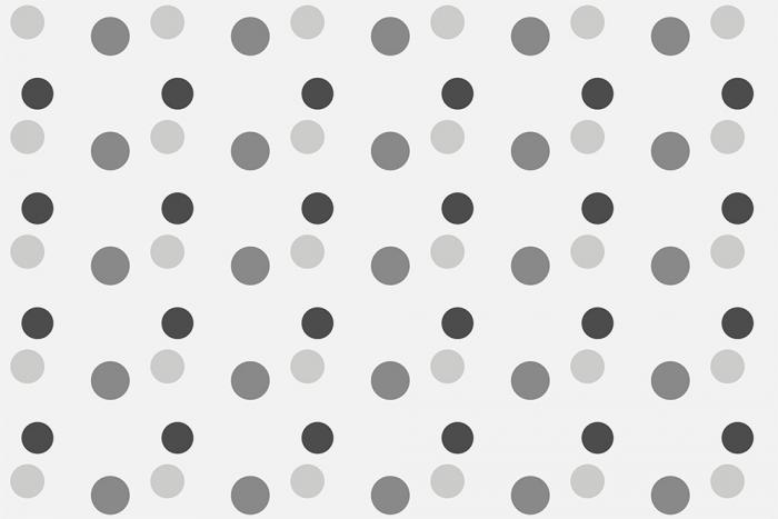 Tapete aus Vlies mit Punkten in Schwarz-Weiß