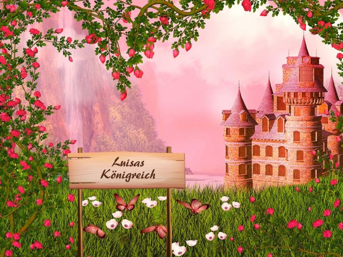 Fototapete Prinzessinnenschloss personalisierbar