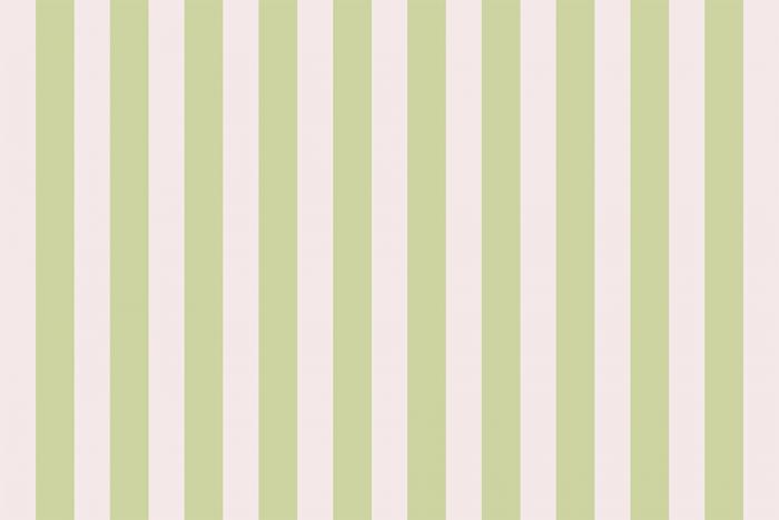 Streifentapete mit hellgrünen Streifen in Längsrichtung