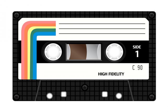 Wandattoo Cassette 80er-Jahre Design
