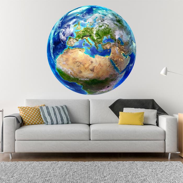 Wandattoo Erde im Weltraum
