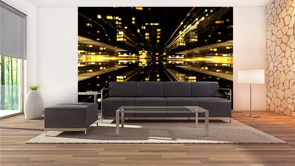 Vlies-Fototapete mit stylischen Lichteffekten für die Partystimmung