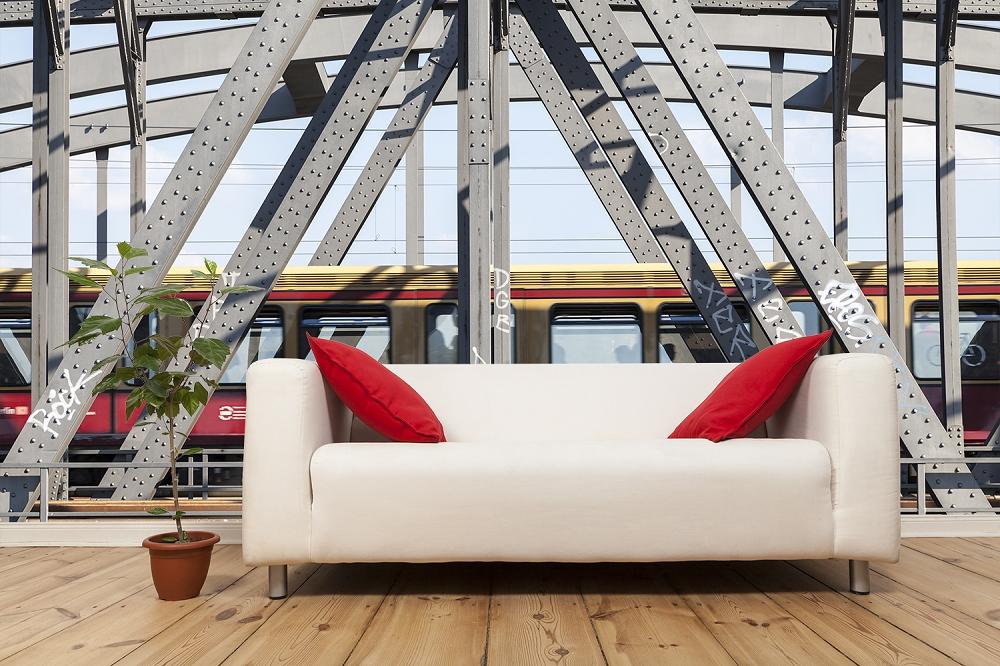 Fototapete S-Bahn-Brücke Berlin