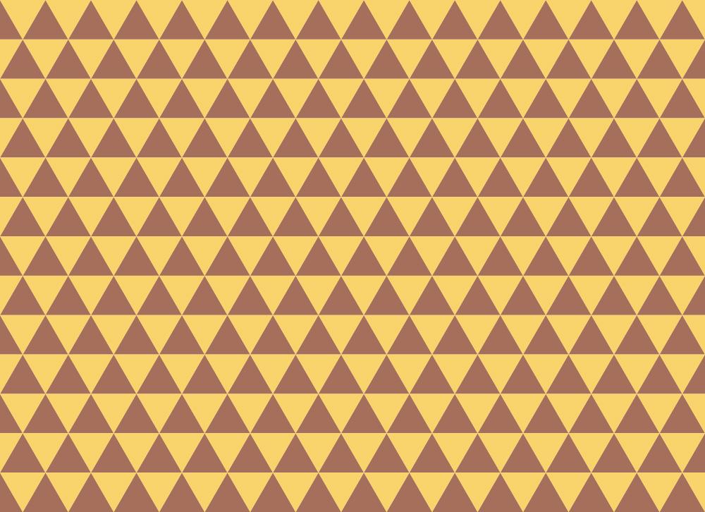 Designtapete mit Rautenmuster in Braun und Orange