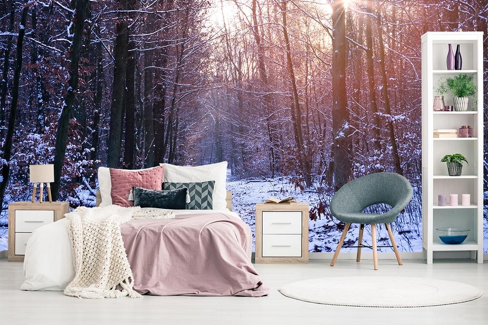 Fototapete Winterwald