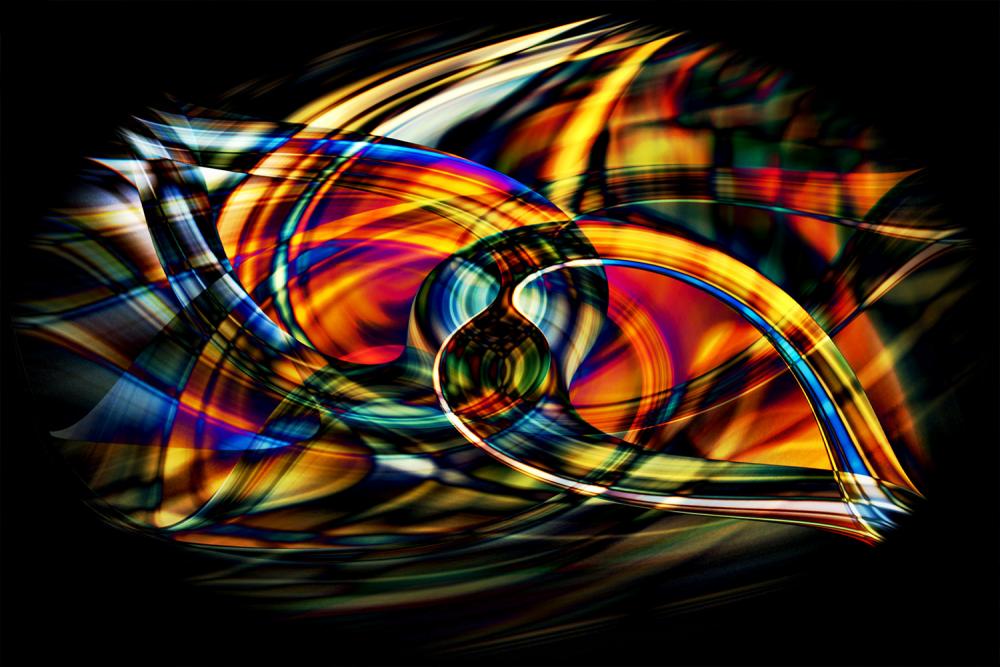 Fototapete buntes abstraktes Skater-Design