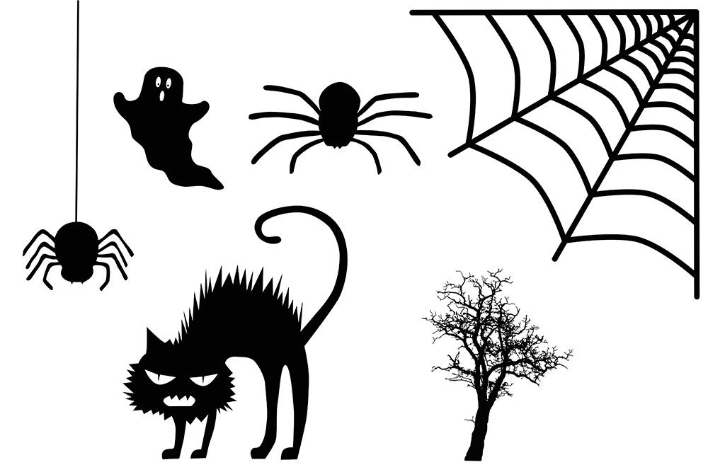 Fenstersticker Halloween Set