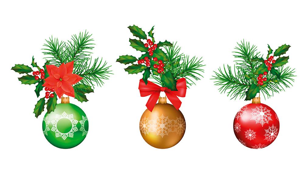 Weihnachtskugeln Fenstersticker