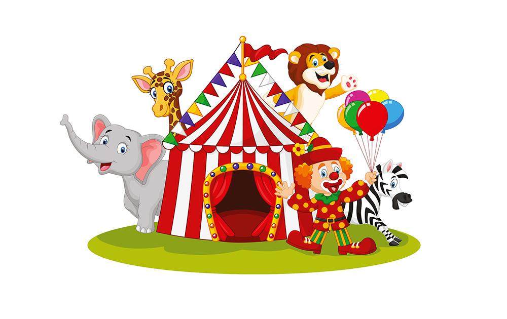 Zirkus Fenstersticker