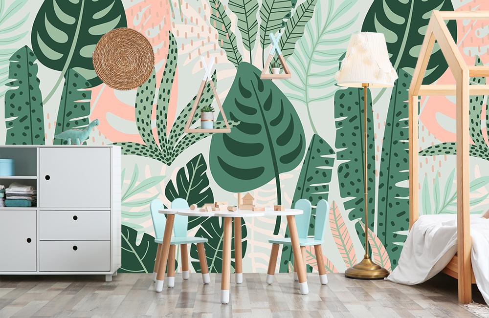 Vlies-Fototapete tropische Botanik aus dem Urwald für Kinderzimmer