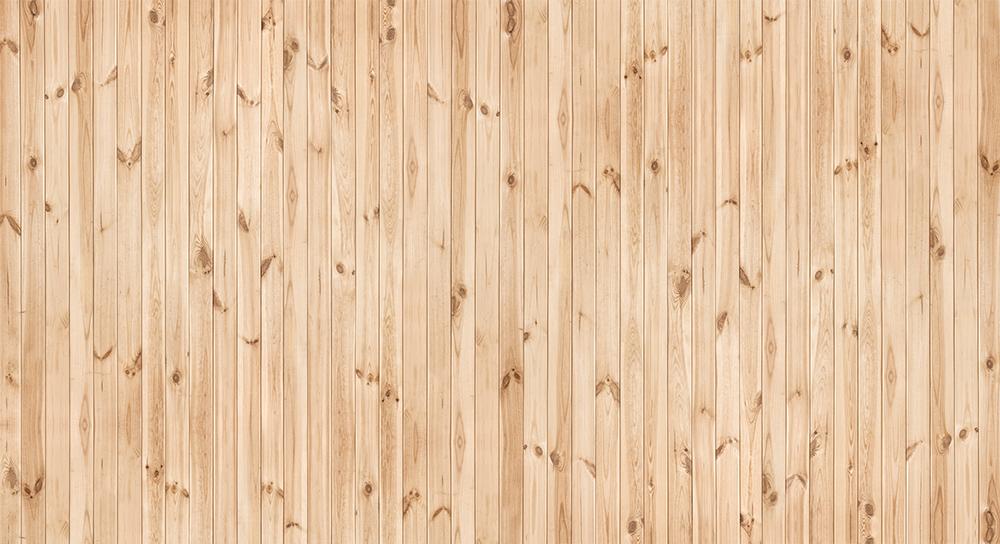 Fototapete mit Holzleisten als Wandverkleidung