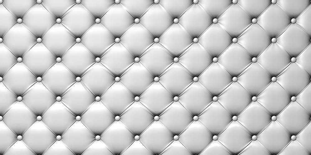 Fototapete - Steppmuster in Weiß-Grau