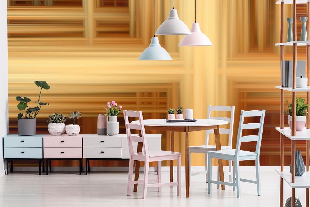 Vlies-Fototapete kreuzende Streifen im räumlicher Darstellung