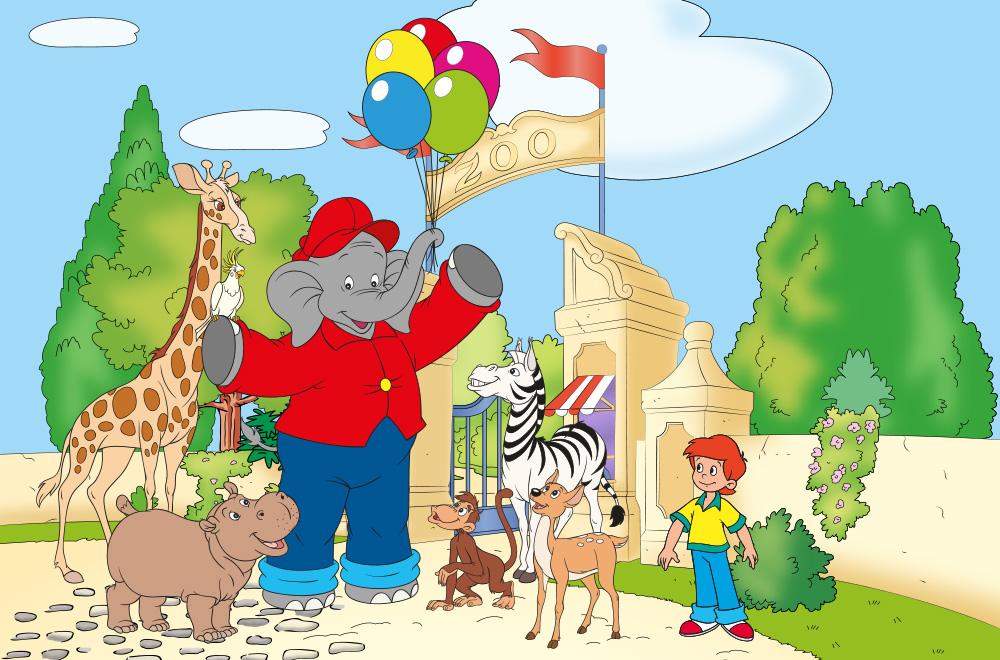 Fototapete mit Benjamin Blümchen Motiv