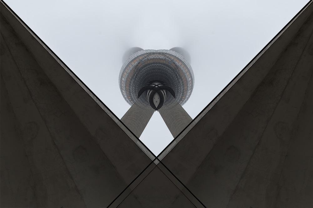 Fototapete Artwork vom Fernsehturm von Berlin