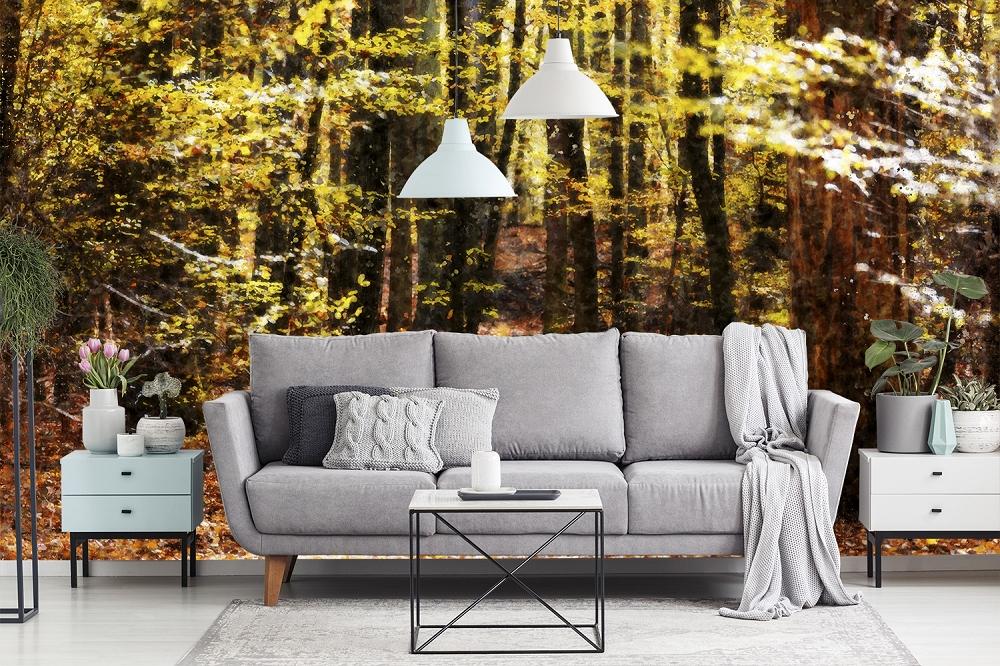 Fototapete Herbstwald