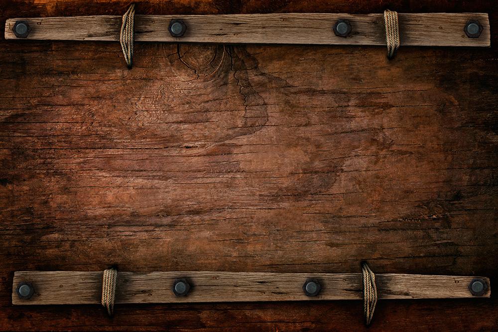 Fototapete - Rustikaler Holzhintergrund im Western-Stil