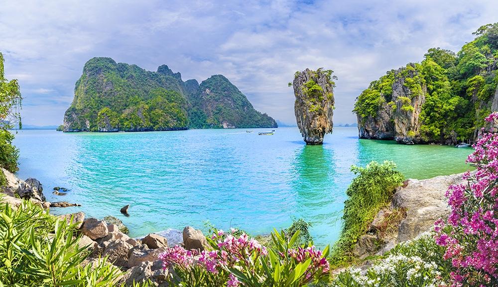 Fototapete Phang Nga Bay Insel in Thailand