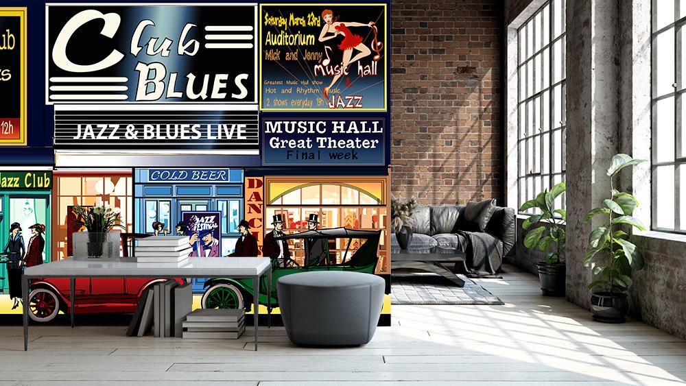 Fototapete New York mit Jazz in den 20er Jahren