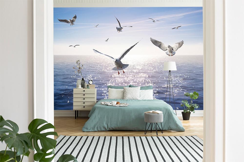 Fototapete Möwen am Meer