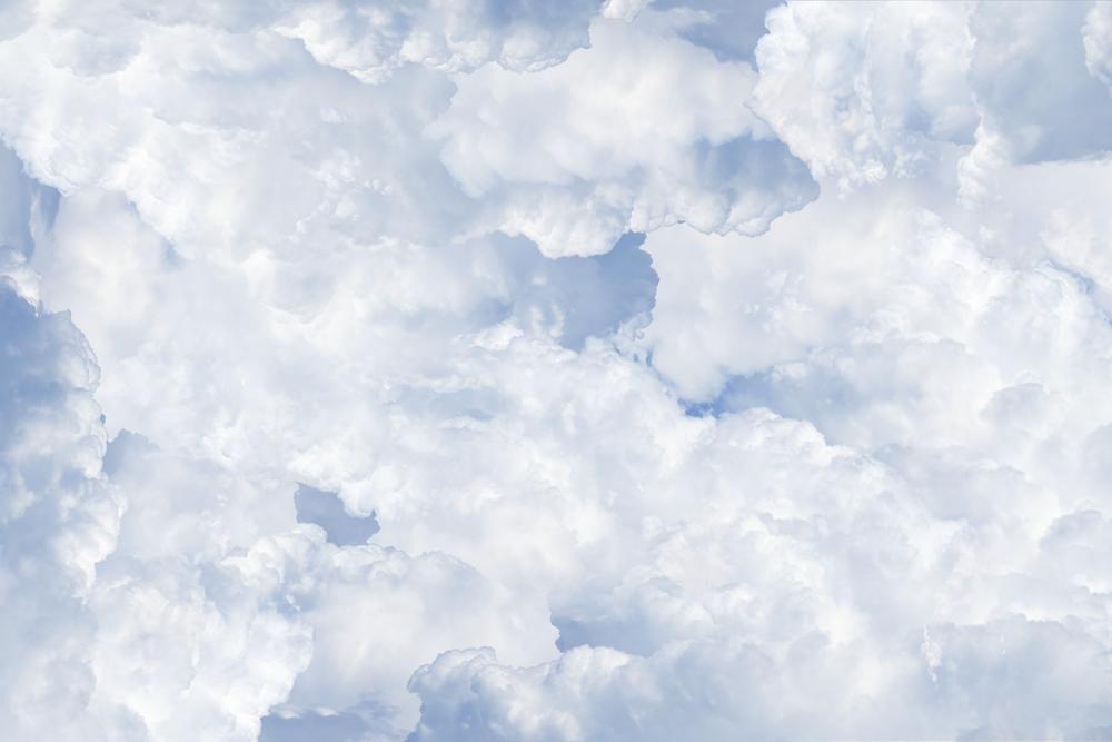 Fototapete große Wolken am Himmel